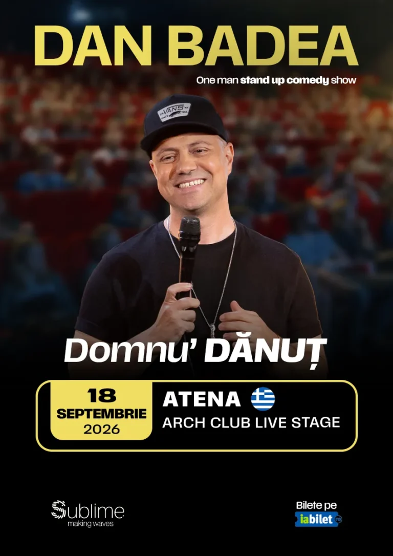 DAN BADEA - Atena: Stand-up Comedy cu DAN BADEA – “Domnu’ DANUT” - Athens
