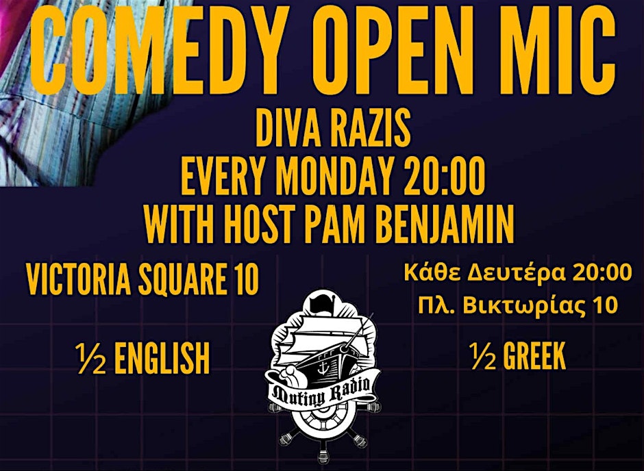friends from Mutiny Radio - Comedy at DIVA Razis - Athens