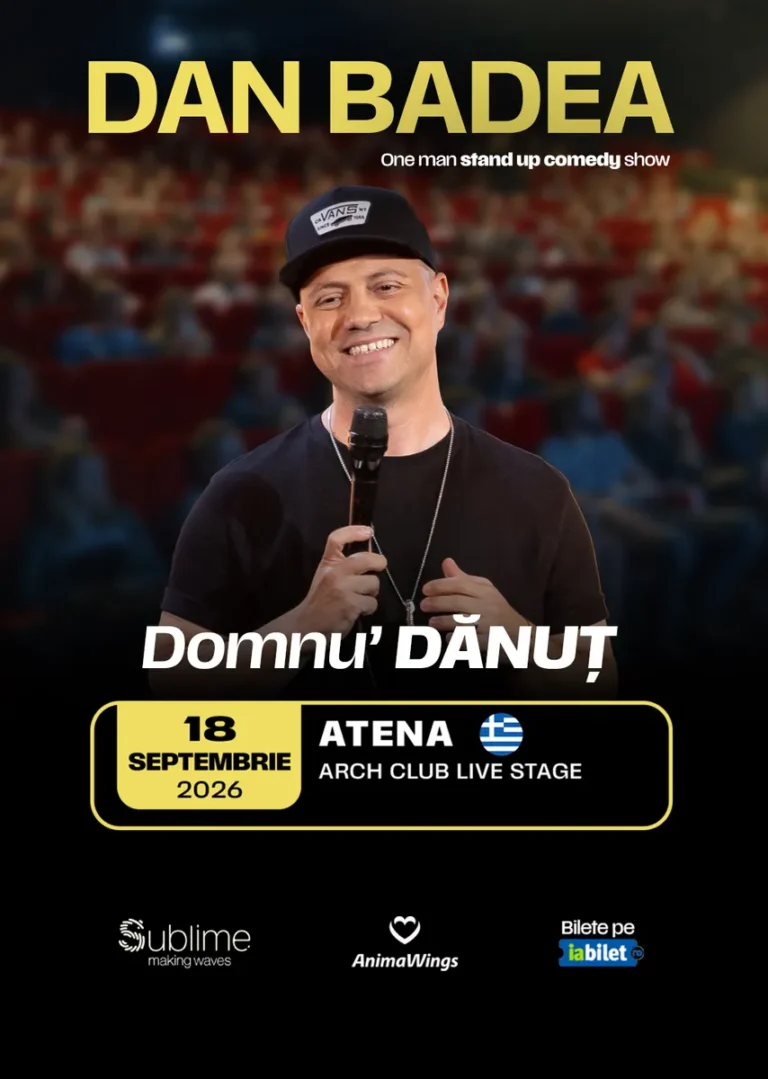 DAN BADEA - Atena: Stand-up Comedy cu DAN BADEA – “Domnu’ DANUT” - Athens